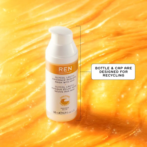 REN Glycol lactic Radiance Renewal Mask 50ml - Image 4