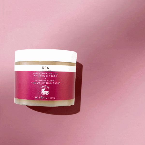 Ren Moroccan Rose Otto Sugar Body Polish 330ml - Image 4