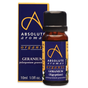 Absolute Aromas Organic Geranium, Egyptian Essential Oil 10ml
