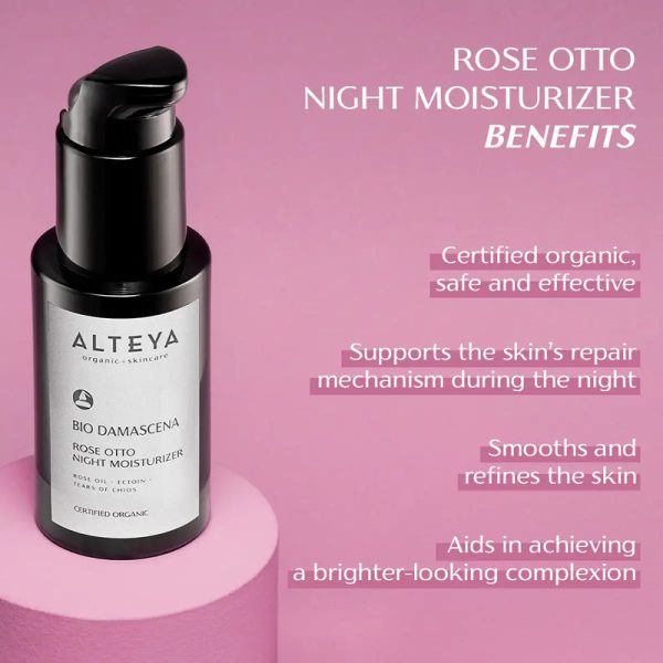 Alteya Rose Otto Night Moisturiser 50ml - Image 3