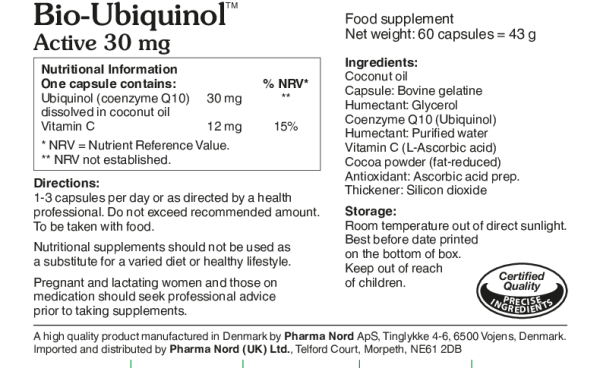 Pharma Nord Bio-Ubiquinol 30mg 60 Capsules - Image 2