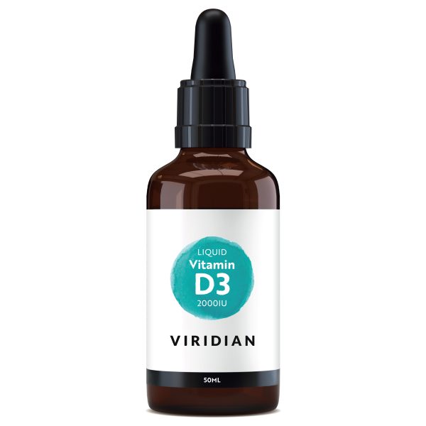 Viridian Liquid Vitamin D3 2000IU 50ml
