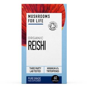 Mushrooms For Life Organic Reishi 60 Capsules