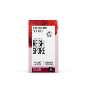 Mushrooms For Life Organic Reishi Spore 60 Capsules