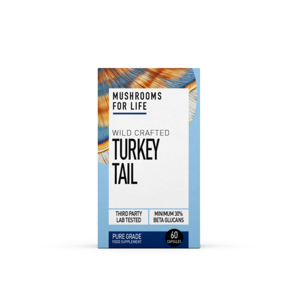 Mushrooms For Life Wild Crafted Turkey Tail 60 Capsules