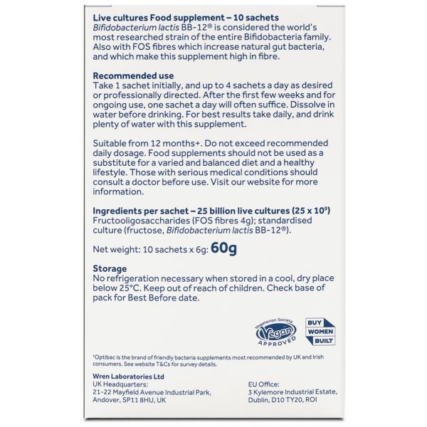 Optibac Bifido & Fibre 10 Sachets - Image 3