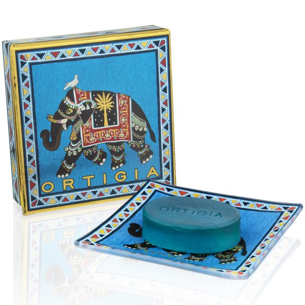 Ortigia Sandalo Glass Plate & Soap