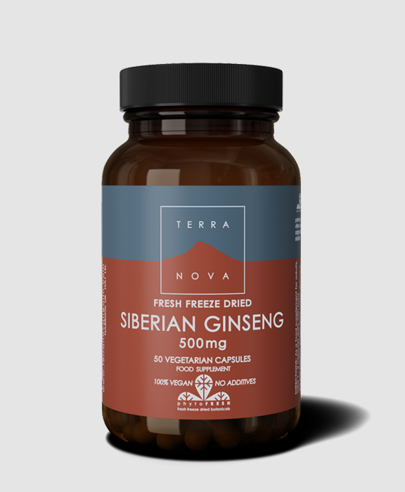 TerraNova Siberian Ginseng 500mg 50 Capsules