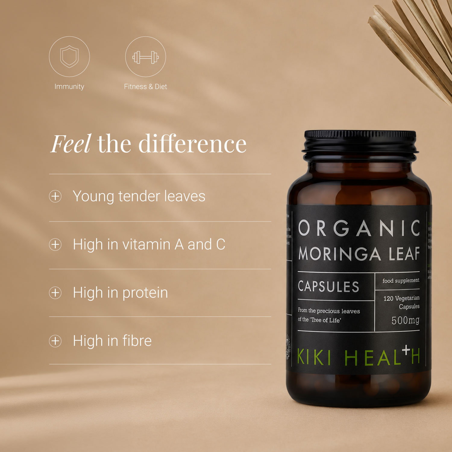 KIKI Health Organic Moringa 120 Vegicaps - Image 6