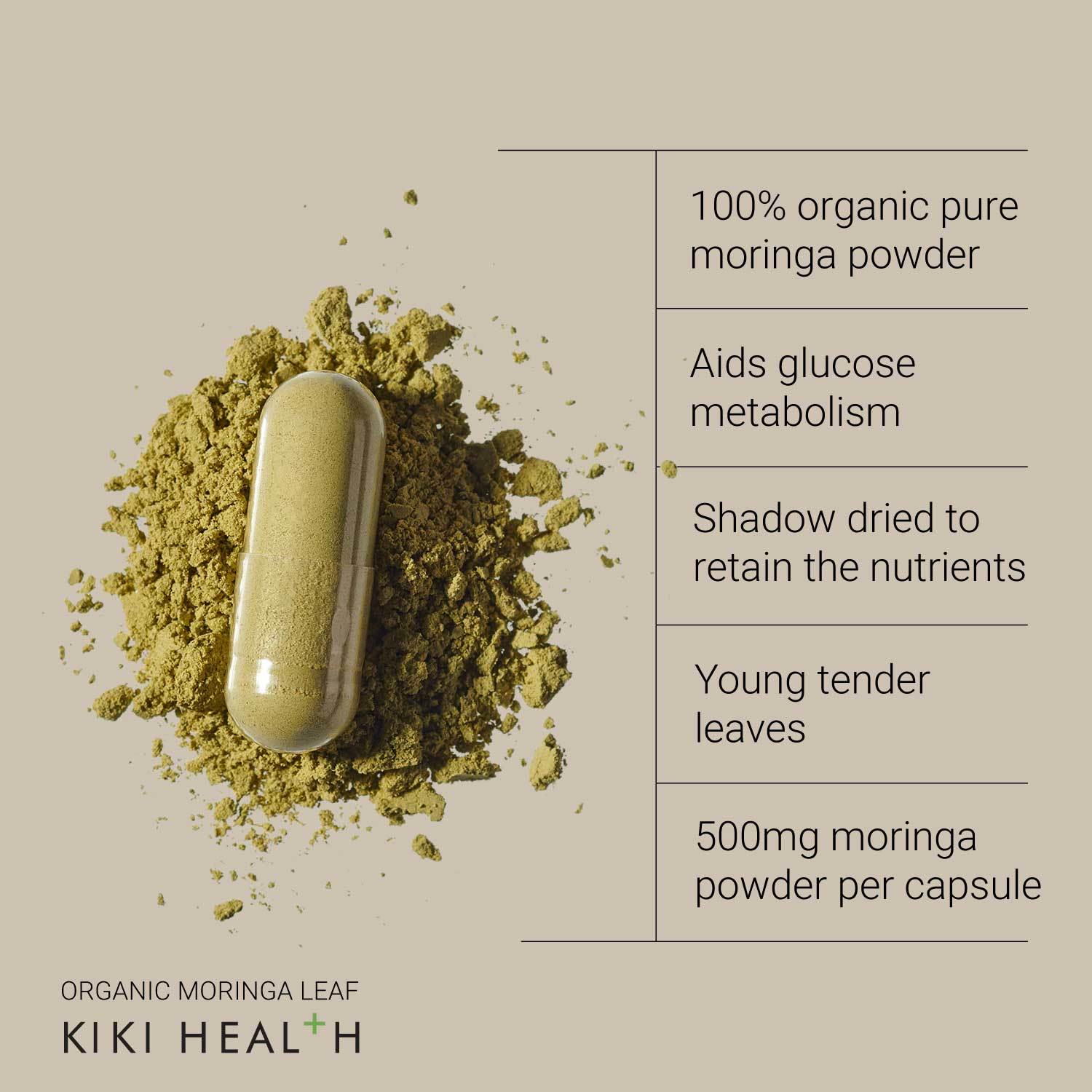 KIKI Health Organic Moringa 120 Vegicaps - Image 9