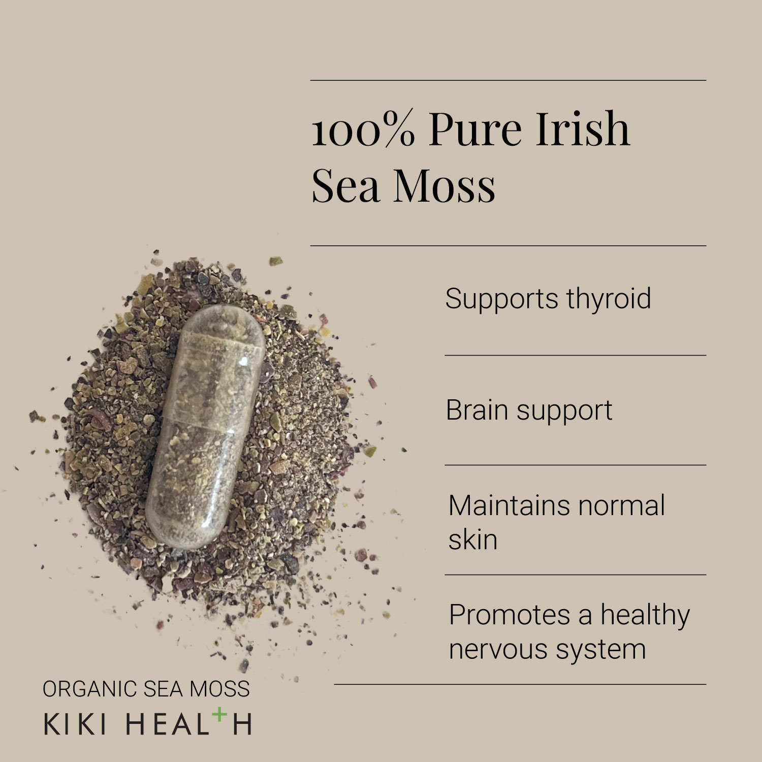 KIKI Health Organic Irish Sea Moss 90 Vegicaps - Image 8