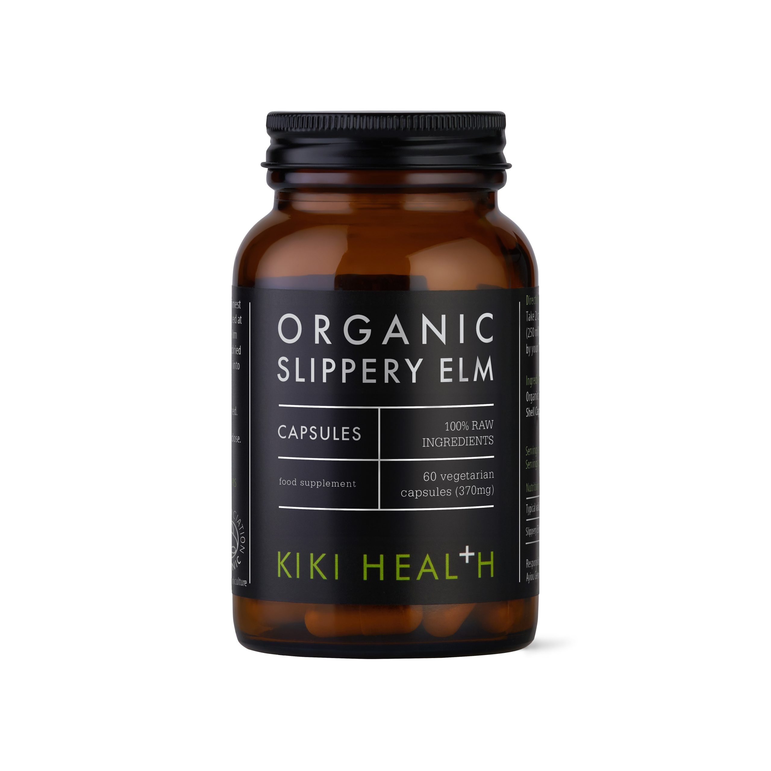 KIKI Health Organic Slippery Elm 60 Vegicaps