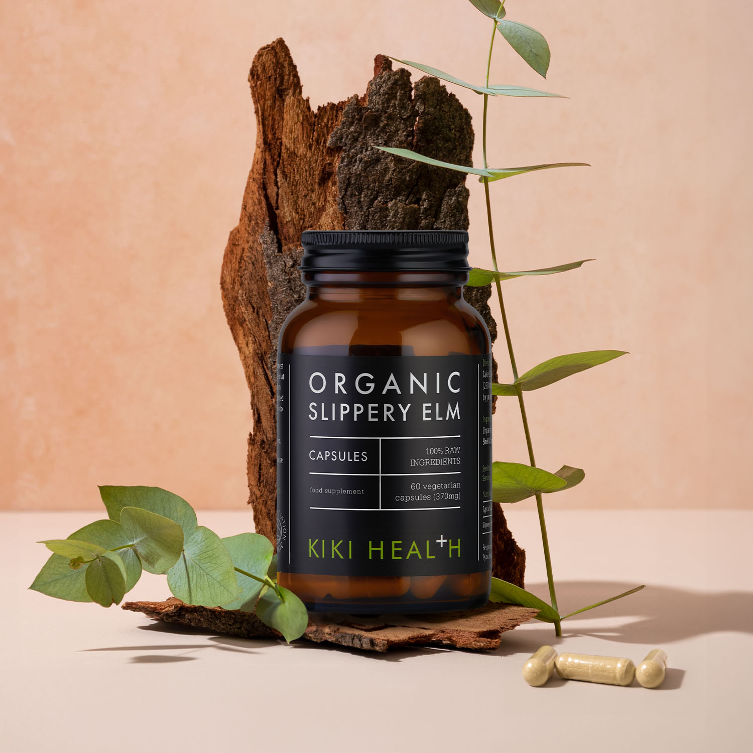 KIKI Health Organic Slippery Elm 60 Vegicaps - Image 2