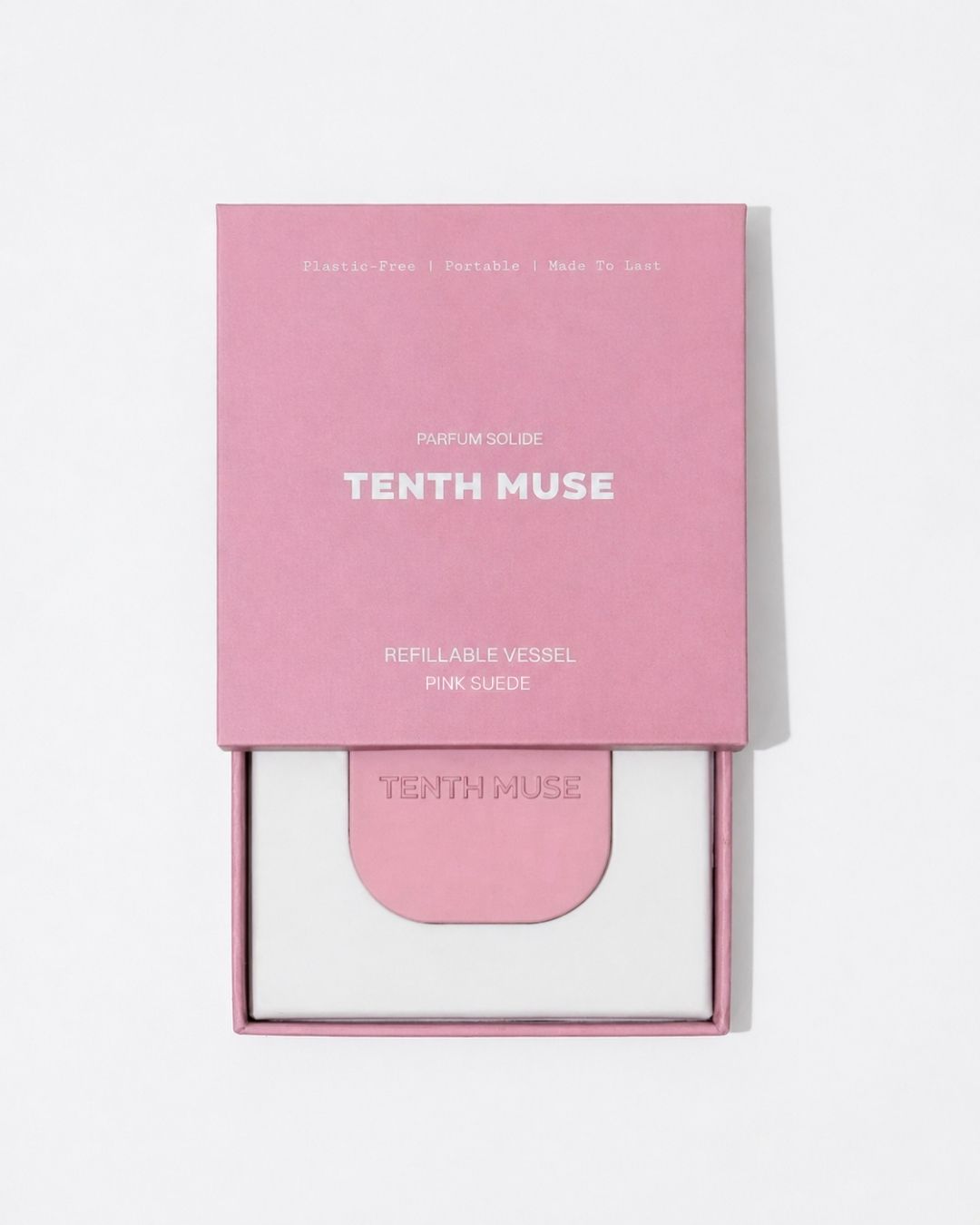 Tenth Muse Pink Suede Refillable Vessel
