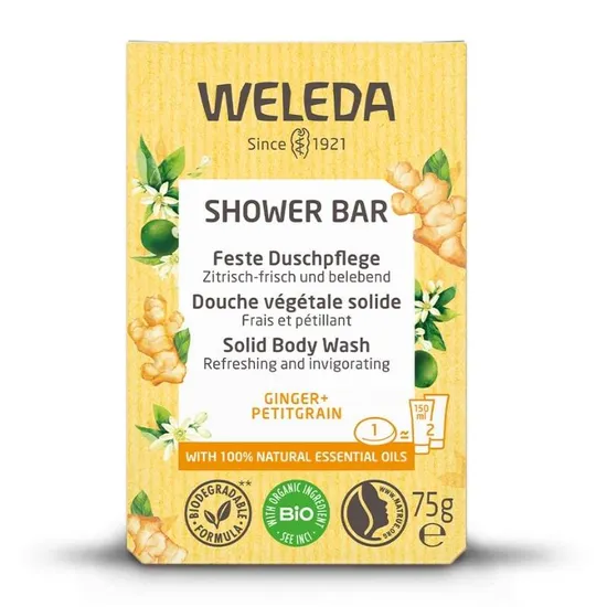 Weleda Shower Bar - Ginger & Petitgrain 75g