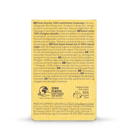 Weleda Shower Bar - Ginger & Petitgrain 75g - Image 2