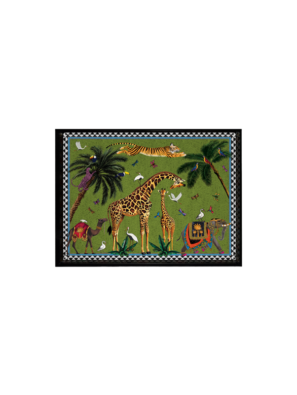 Ortigia Flying Tiger Green Small Tray