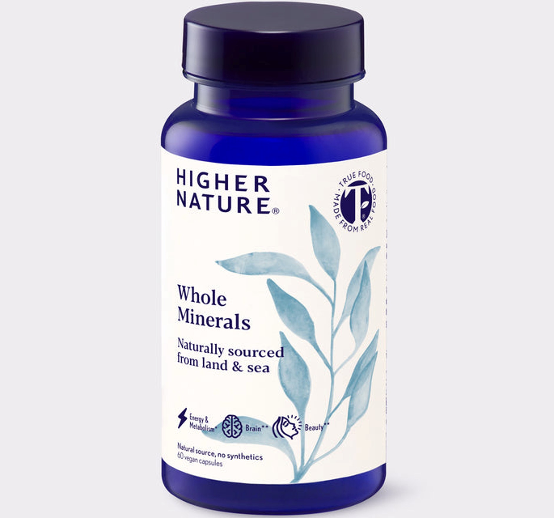 Higher Nature True Food Whole Minerals 60 Capsules